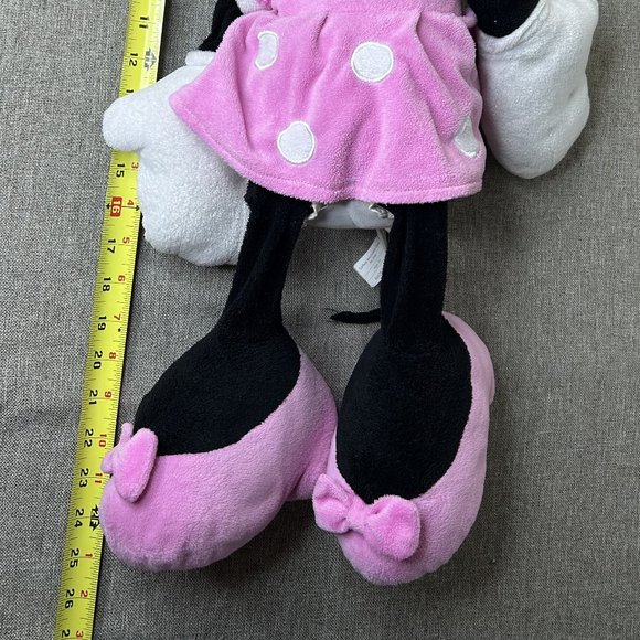 Disney Large Minnie Mouse Plush 25" Pink Polka Dots Stuffed Toy Age 2+ - Picture 5 of 14